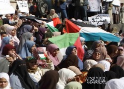 وقفة الأخوات لنصرة غزة