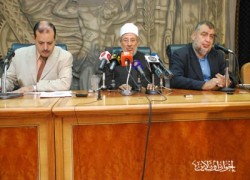 القرضاوي في نقابة الصحفيين