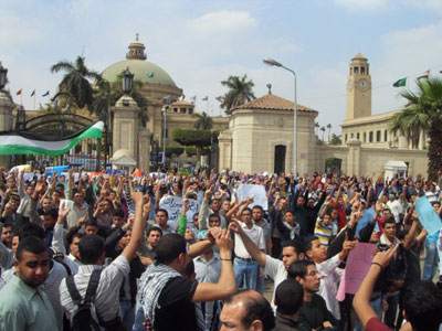 مظاهرات الجامعات المصرية لنصرة القدس