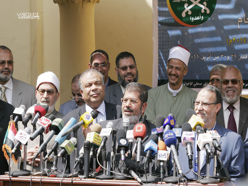 المؤتمر الصحفي عقب ختام مؤتمر مجلس شورى الإخوان
