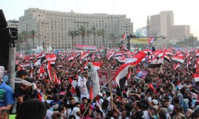 ميدان التحرير يحتفل بالرئيس محمد مرسي‏