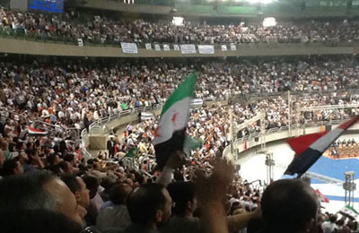 فعاليات المؤتمر الشعبي لدعم الثورة السورية