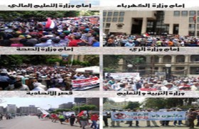 ثوار الشرعية يحاصرون الوزارات