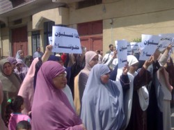 سيدات الدقهلية يستنكرن سلب حقوق المواطنين في الترشيح