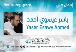 استغاثة لإنقاذ المعتقل ياسر عيسوي من الإهمال الطبي بسجن طره