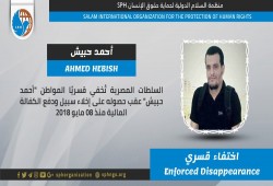 لليوم الـ18.. اختفاء أحمد حبيش قسريا عقب إخلاء سبيله