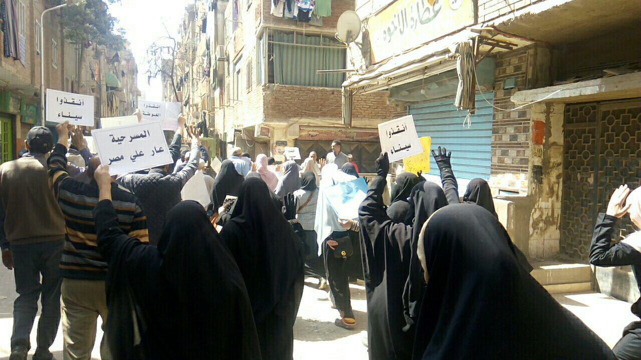 بالصور.. مسيرة ثوار الهرم فى بداية أسبوع "صمود الحرائر"