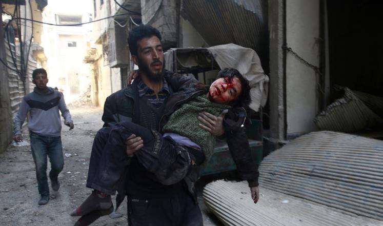 بيان من الإخوان المسلمين حول مجزرة سفاح سورية بغوطة دمشق