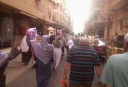 بالصور.. مسيرة بمنطقة الإبراهيمية وسط الإسكندرية