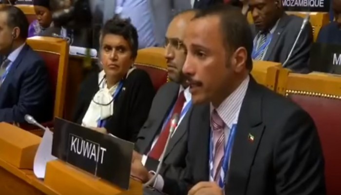 فيديو.. رئيس البرلمان الكويتي يطرد وفدًا صهيونيًا من مؤتمر دولي