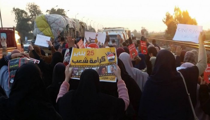 ثوار الزقازيق يواصلون فعالياتهم بأسبوع "السيسي عدو الشعب"