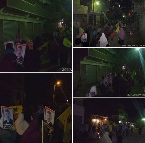 ثوار العدوة يواصلون مظاهرات "السيسي عدو الشعب"