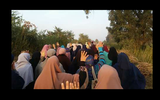 مسيرة لثوار الزقازيق بمشاركة نسائية تنديدا باعتقال الثوار وإخفائهم قسريا