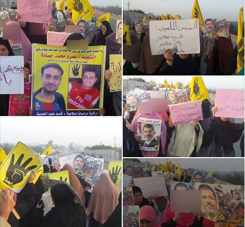 ثوار الحسينية بالشرقية يتظاهرون في جمعة"لا لإعدام الغلابة والمظلومين".