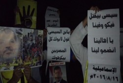 ثوار الإسماعيلية يتظاهرون رفضا للانقلاب العسكري ومطالبين بالقصاص لدماء الشهداء