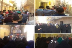 ثوار مدينة أبوكبير ينتفضون بمسيرة اليوم رفضاً للانقلاب