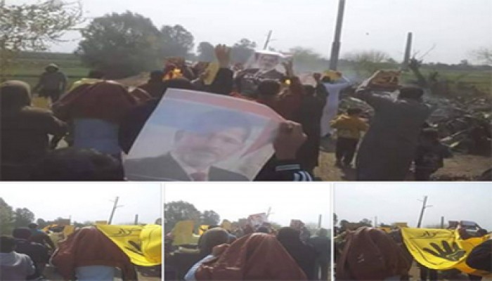 بالصور.. مسيرة لأحرار بنها في جمعة "حيوا أم الشهيد"