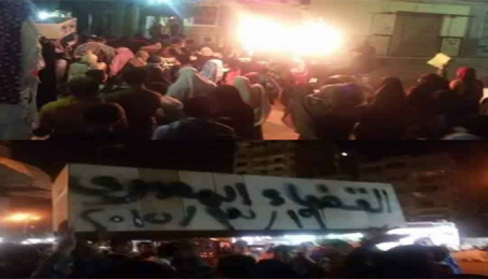 بالصور.. مسيرة بالنعوش بشبرا الخيمة رفضًا لأحكام الإعدام