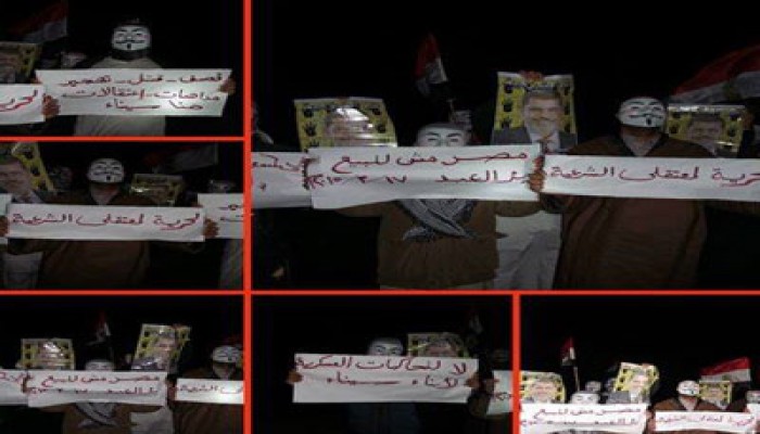 بالصور.. وقفة ليلية ببئر العبد تطالب بمحاكمة الانقلابيين