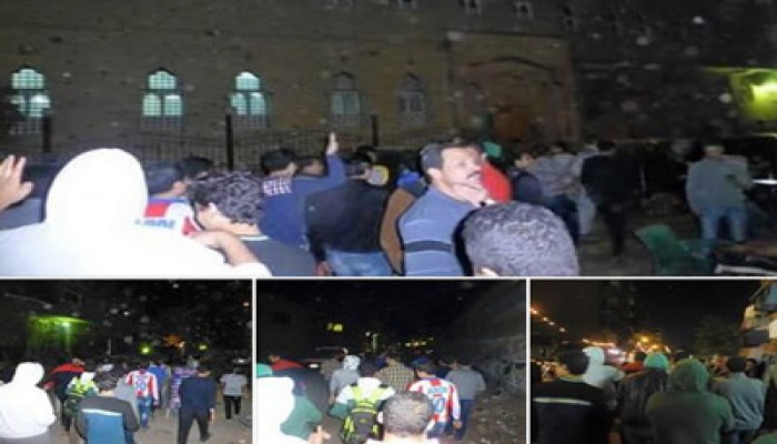 صور.. مسيرة شبابية بشبرا الخيمة تطالب بالقصاص للشهداء