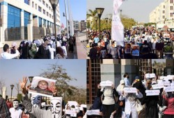 بالصور.. مظاهرة طلاب 6 أكتوبر ضد إعدام الثوار