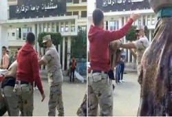 بالصور.. عقيد جيش يعتدي على مواطن بالزقازيق لانتقاده السفاح