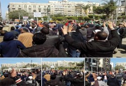 صور.. مظاهرة حاشدة بمنشية الإسكندرية تهتف بإسقاط الانقلاب