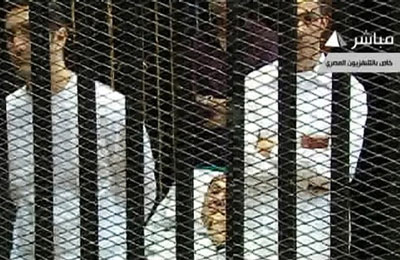 استئناف محاكمة نجلي المخلوع في التلاعب بالبورصة