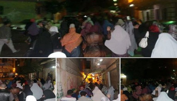 صور.. مسيرة ليلية بالعجمي تطالب بإعدام السفاح