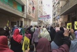 مسيرة رافضة للانقلاب ببورسعيد في جمعة "مصر مش للبيع"