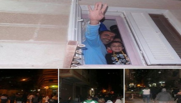 تفاعل شعبي واسع مع مسيرة رافضة للانقلاب بالمندرة