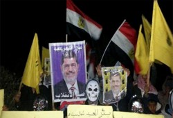 أحرار بئر العبد يهتفون بإنقاذ مصر من عصابة العسكر