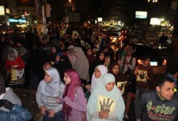 فيديو.. مسيرة ليلية بالخانكة تطالب بإنقاذ الوطن من العصابة