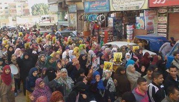 مسيرتان لحرائر كرداسة استمرارًا لـ"الإرهاب صناعة الانقلاب"