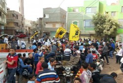 طلاب قصر الباسل يرفضون إرهاب الانقلاب في مسيرة حاشدة