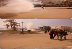 الانقلاب يحاصر جامعة الفيوم ويعتدي على الطلاب بالغاز والخرطوش