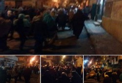 بالصور.. مسيرة ليلية بالورديان رفضًا للانقلاب الدموى