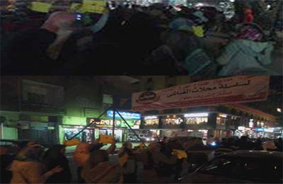 بالصور.. مسيرة حلوان تهتف بإسقاط الانقلاب