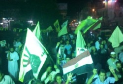 بركة السبع تهتف بإسقاط الإنقلاب في مسيرة ليلية