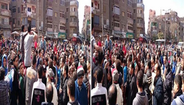 بالصور ..حشود غير مسبوقة في مسيرة المطرية