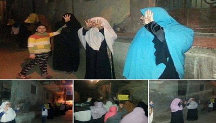 نساء ميت غمر ينتفضن ضد جرائم الانقلاب في مصر وليبيا