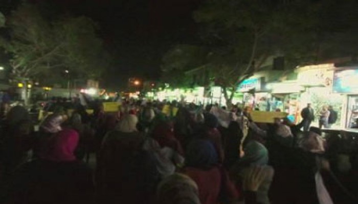 مسيرة لثوار حلوان تندد بمجزرة "وايت نايتس"