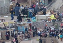 الانقلاب يقطع أرزاق الباعة بإيتاي البارود ويحطم أكشاكهم