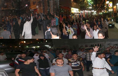 أهالي قرية البرمكي ينتفضون تنديداً باعتقال الطلاب والطالبات