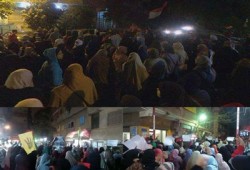 ثوار ناصر يهتفون بإسقاط حكم القتلة في مسيرة ليلية