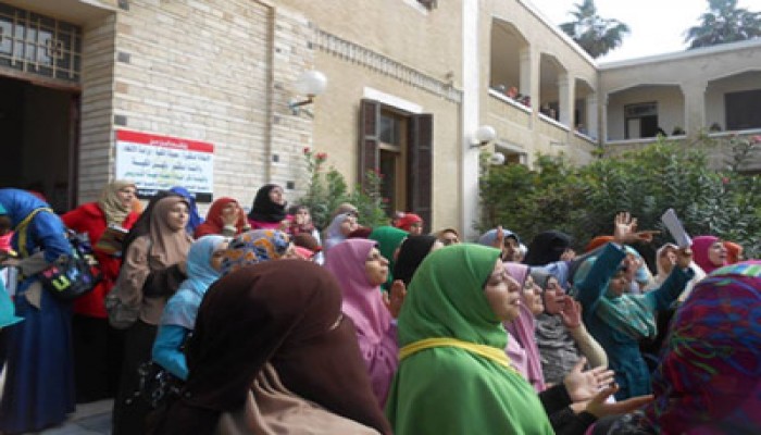 طالبات أزهر دمنهور ينتفضن للمطالبة بالحرية للمعتقلين