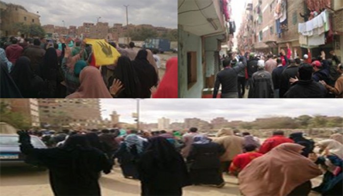 محرم بك تهتف بإسقاط حكم العسكر في مسيرة حاشدة