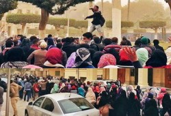 مسيرة حاشدة بمدينة المنيا تهتف بإسقاط حكم القتلة