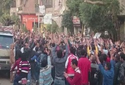 مسيرة شبابية بشبرا الخيمة تهتف بالقصاص للشهداء