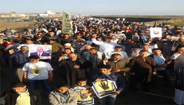 فيديو.. مسيرة حاشدة ببلطيم رفضًا للانقلاب الدموي ومجازره